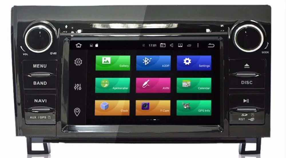 Discount 2018 Eight Core Android 8.0 Car Radio GPS Navigation Central Multimedia for Toyota Sequoia Tundra 2007 2008 2009 2010 2011 2012 2