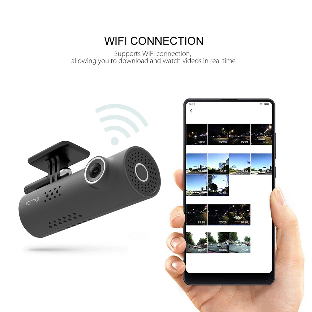 70mai Smart WiFi автомобильный видеорегистратор Россия Английский HD 1080P Автомобильный