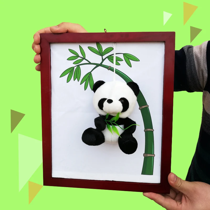 Panda Frame Волшебные трюки плюшевая игрушка панда появляющаяся с доски магический маг сценический вечерние трюк реквизит Иллюзия ментализм