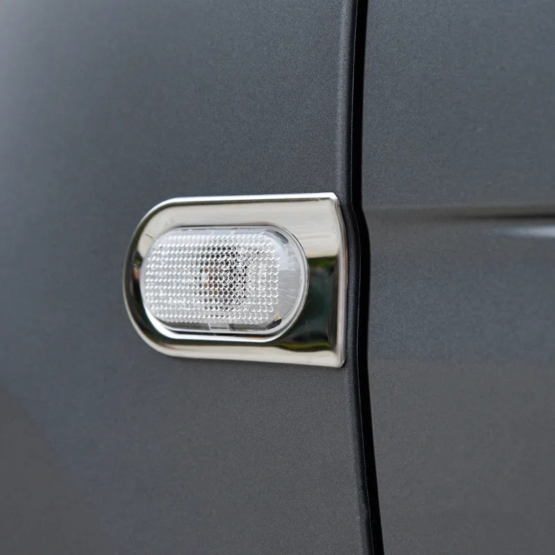 

1 Pair Car Fender Wing Side Turn Signal Light Cover Mouldings Trim for Smart fortwo 2015 2016 2017 Styling Accessories