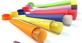 

Non-sticky silicone ice pop maker/silicone ice pop mold Push Up Ice Cream Lolly Pop For Popsicle 100pcs Free DHL/Fedex