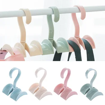 

360 Degrees Rotated Hooks Plastic Handbag Clothes Ties Bag Holder Shelf Hanger Hanging Rack Storage Organizer Hooks