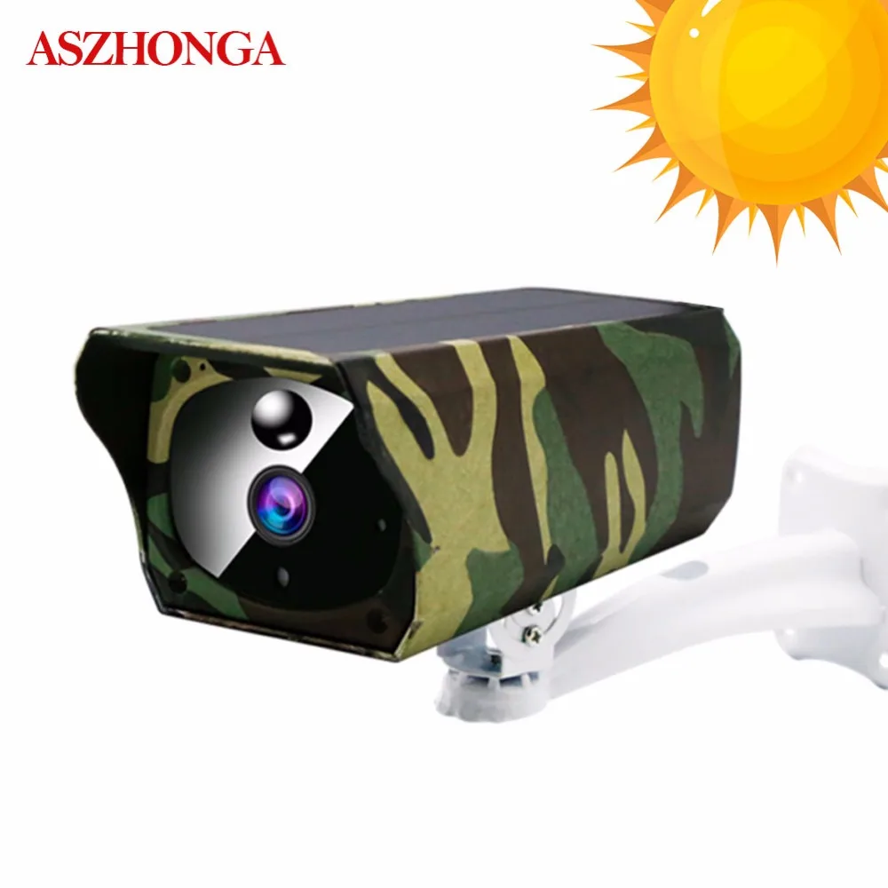 Comunidad Patio 1080P con energ/ía Solar c/ámara IP Bala IP67 Impermeable al Aire Libre C/ámara de vigilancia IR-Cut Visi/ón Nocturna PIR Detecci/ón de Movimiento para Villas