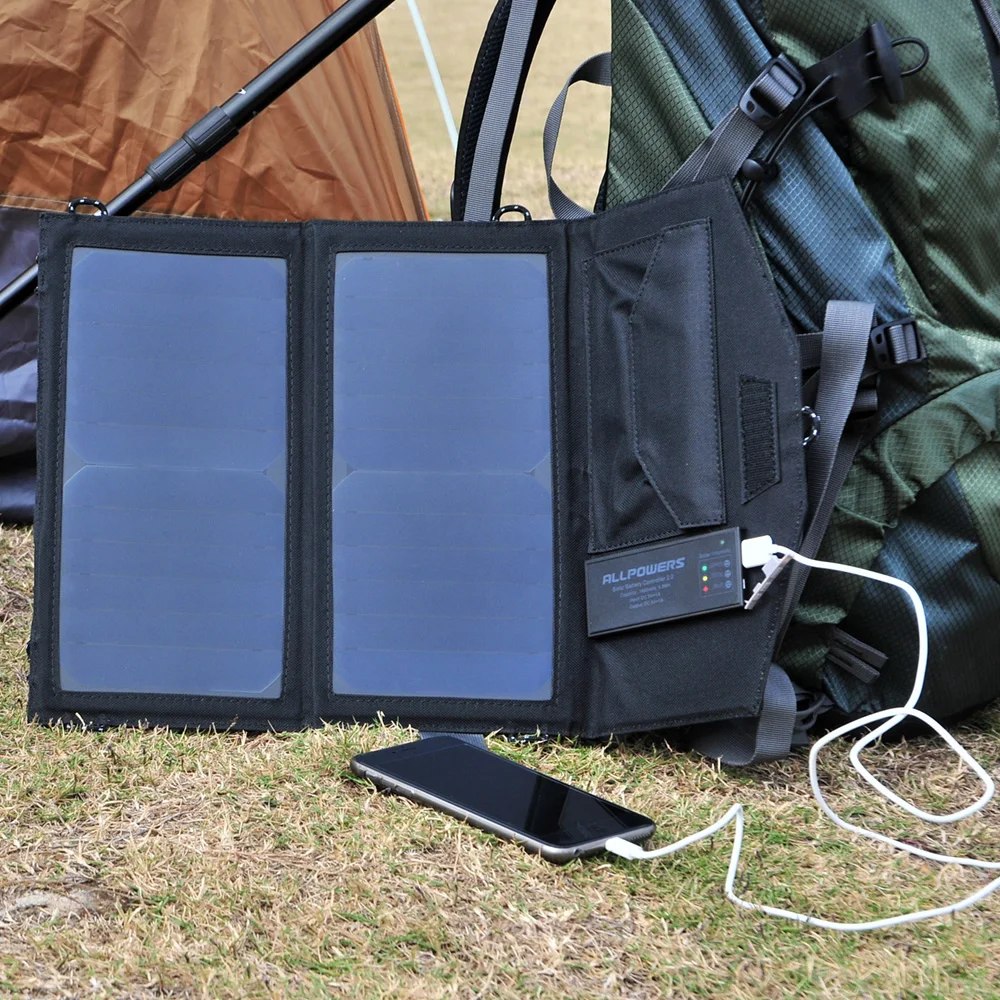 

New Arrival Solar Panel 14W with Lithium Battery Solar Panel Charger for iPhone 4s 5 5s SE iPhone 6 6s 7 8 iPhone X Samsung etc.