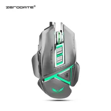 ZERODATE X400GY 11 программируемых клавиш USB Проводная оптическая мышь механические макросы определение геймер игровой мыши для ПК компьютера ноутбука