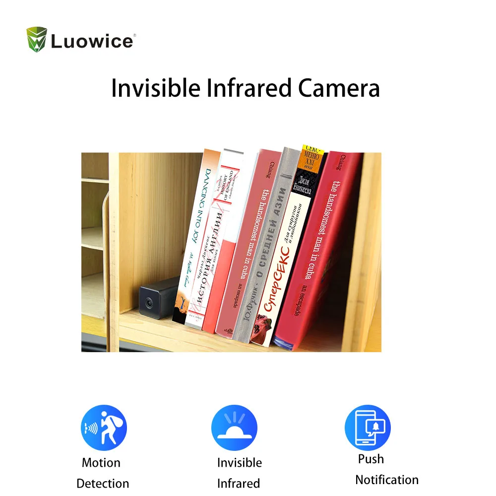 Luowice 1080 full HD Surveillance Camera mini Wifi Camera PIR Invisible Infrared for Home Wireless Camera Wifi cam