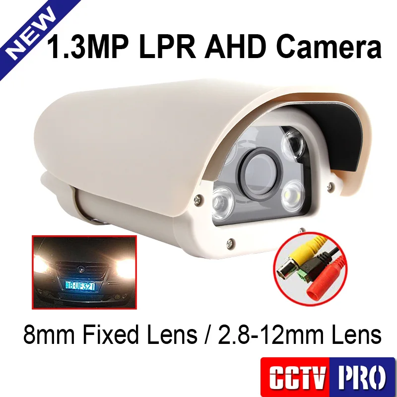  1/4 Cmos Road CCTV Analog 960P License Plate Capture Recognition LPR AHD Camera 8MM Or 2.8-12MM Lens For Parking Lot Number 