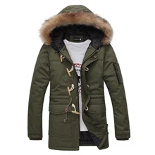 Новая распродажа зима Подпушка хлопковая куртка Для мужчин мода Надьямарош воротник Пальто для будущих мам пальто Для мужчин толстые теплые зимние Подпушка Мужские парки