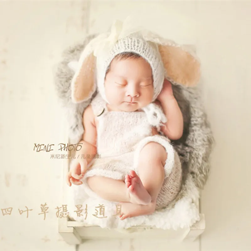 Реквизит для фотосъемки новорожденных с большим ухом и бантом