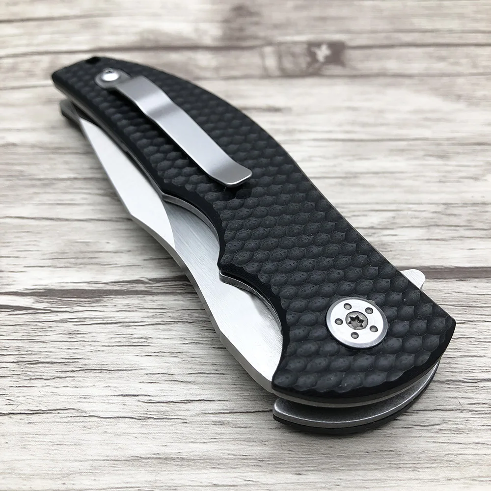 ZZSQ ZT0606 тактический складной нож 8cr13mov лезвие G10 деревянная ручка для кемпинга выживания карманные ножи шарикоподшипник Открытый Инструменты