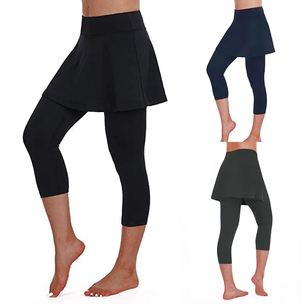 

Women Casual Skirt Tennis Pants Sports Woman Fitness Push Up Seamless Gym Workout Clothes 20H
