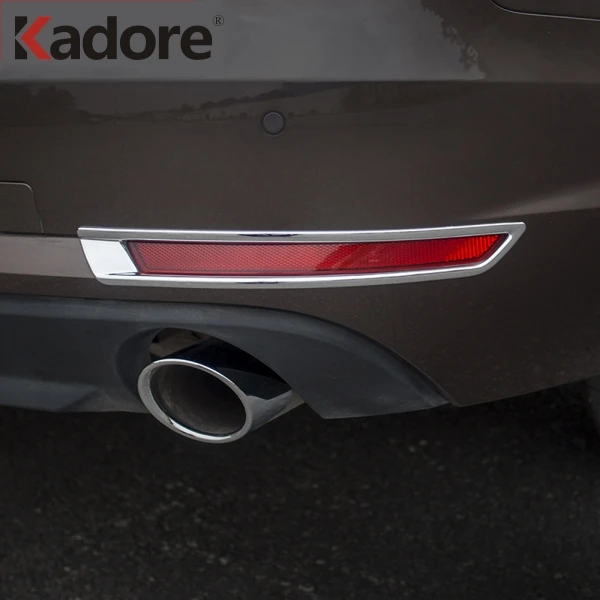 Задний противотуманный светильник подходит для Audi A4 Sedan B9/9L 2016 2017 ABS Chrome накладка
