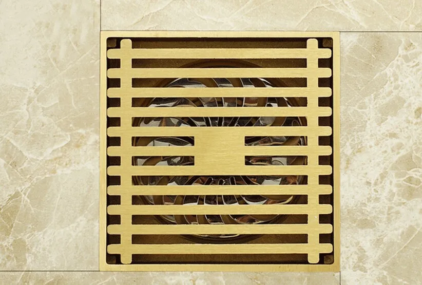 copper shower floor drain bathroom water anti odor floor drain DR066in