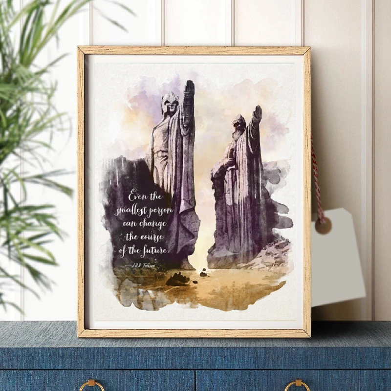 J R R Tolkien Toile D Art Murale Citation Imprimee Litterature Fantaisie Affiche De Film Classique Peinture Artistique Decoration Murale De Salon Et De Maison Aliexpress