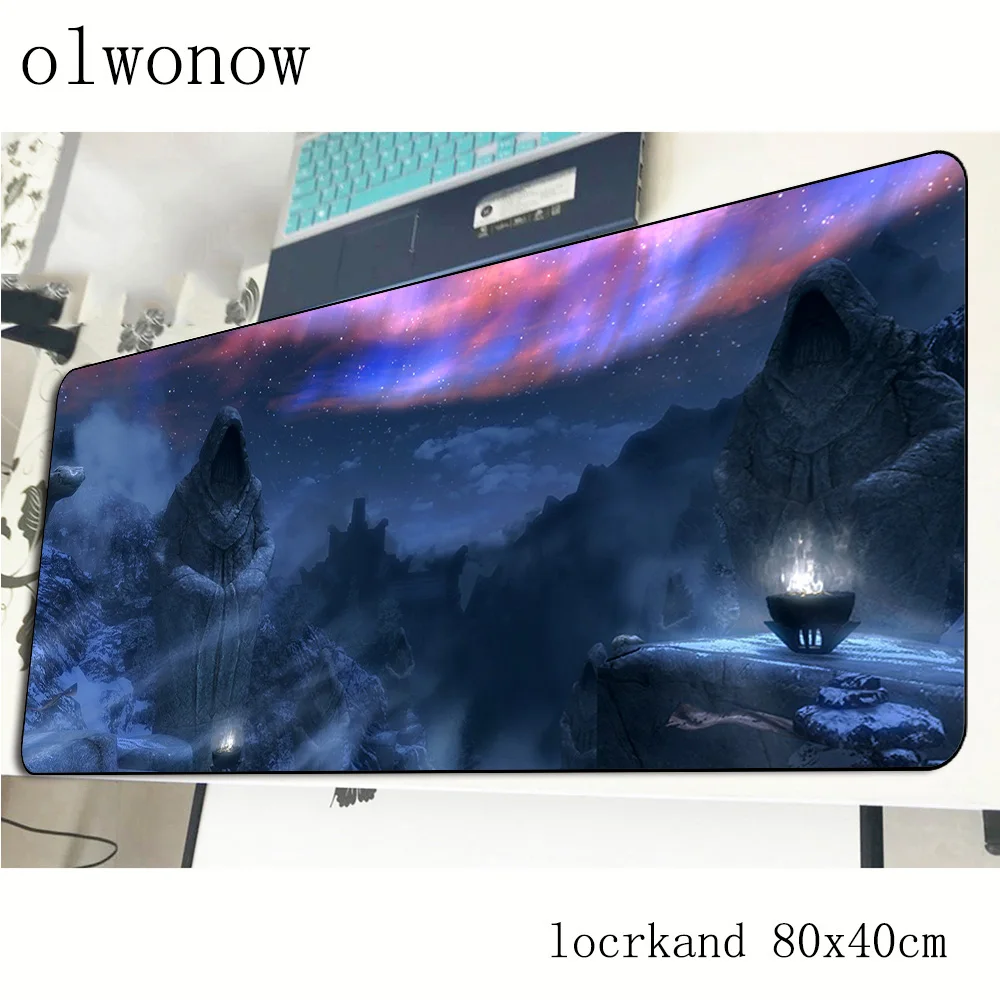 Skyrim коврик для мыши 80x40 см толстые коврики лучший игровой геймер закрытые края