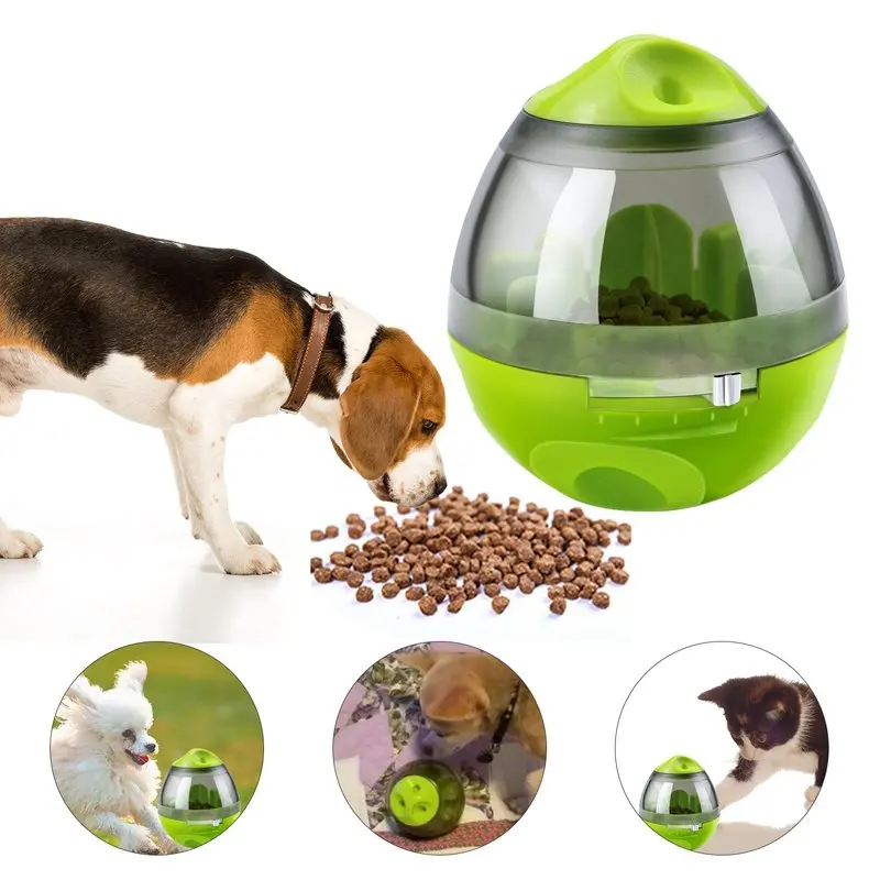 

Yooap Dog Food Container, Dispensing Interactive Fun Toy IQ Mental Treat Ball Eating Sport Feeder Tumbler Design for Dogs Cats