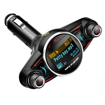 

ACCNIC Stylish FM Modulator HandsFree Wireless Bluetooth Car Kit TF USB Music Receiver Adatper FM Transmitter MP3 Music Player
