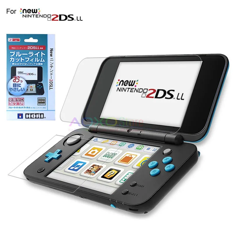 

2 in 1 Full Cover HD LCD Screen Protector Film for Nintendo New 2DS XL/LL 2DSXL/2DSLL Console Surface Guard Shield in Retail Box