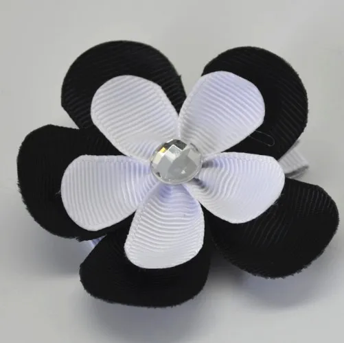 100 шт лепестков ленты для волос цветок с зажимом|ribbon flower|flower with cliphair ribbon |