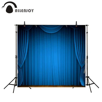 

Allenjoy photography backdrop blue stage retro party backgrounds professional fantasy high quality fabric newborn