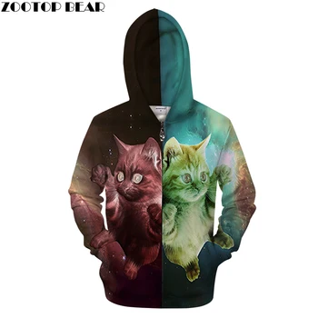 

Funny 3D Printed Hoodies Men Women Zipper Hoodie Brand Zip Tracksuits Male Novelty Streetwear Casual Cardigan ZOOTOP BEAR