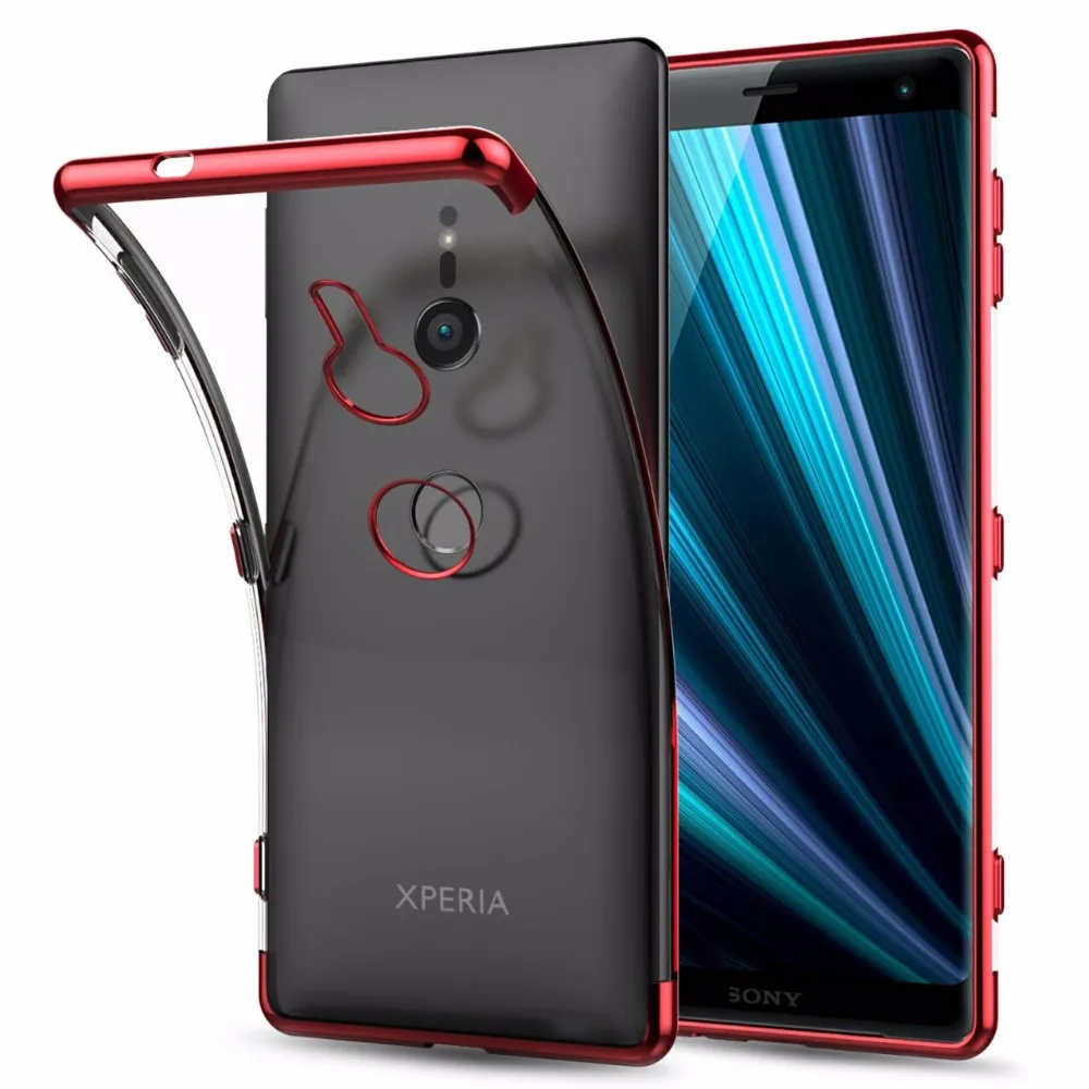 Для sony Xperia XZ3 Мягкий Силиконовый ТПУ чехол-бампер Ультратонкий чехол из