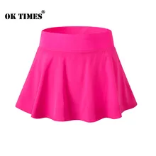 2074 Для женщин Дамы тренировки тренажерный зал Йога Training спортивные Одежда для танцев защиты подкладка Теннис Skorts мини-юбка EUR S~ XXL