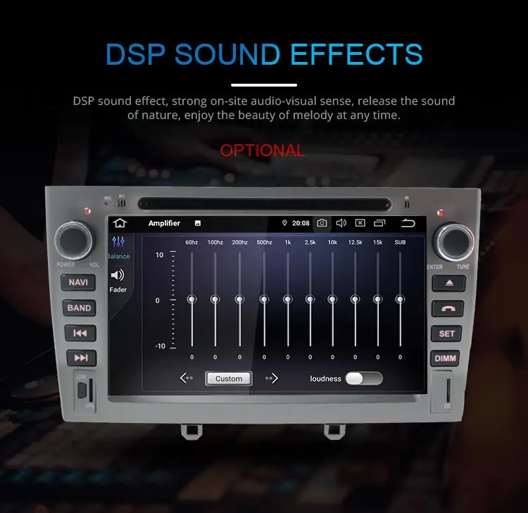 Excellent JDASTON Android 9.0 Car DVD Player For PEUGEOT 408/308/308SW WIFI Multimedia GPS Navigation 2 Din Car Radio 4GB RAM Stereo Audio 4