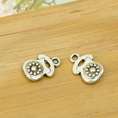 DIY alloy charm pendant moblie phone/cellphone shape antique silver vintage jewelry making accessories findings beads