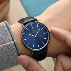Для мужчин s часы лучший бренд класса люкс 2018 ультра-тонкий для мужчин часы уникальный простой дизайнерские часы erkek коль saati reloj hombre
