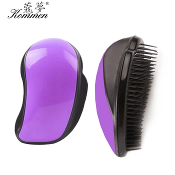 

1pc Purple Hair Brush Scalp Professional Hairbrush Women Tangle Hairdressing Supply Salon Styling Tamer Exquite Cute New Design