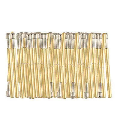 

100 Pcs Spring Testing Probes Test Pin Gold Tone P75-D