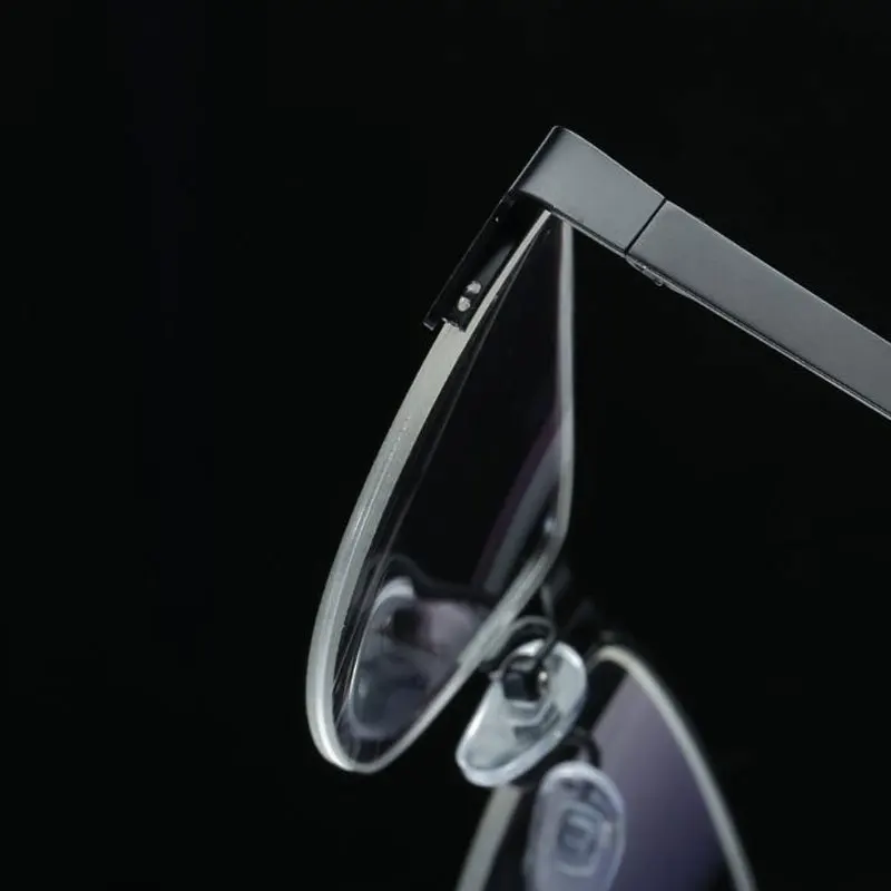 BOYSEEN металлическая оправа для очков Мода половина обод компьютер прозрачный с диоптрией близорукость оправы для оптических очков для мужчин простой стиль