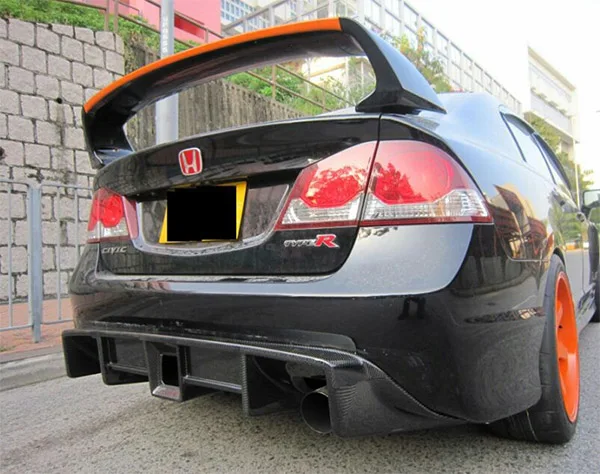 Подходит для HONDA FD2 FA1 RR GT Крыло из углеродного волокна задний спойлер заднее крыло
