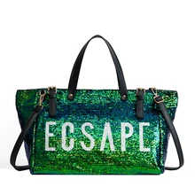 Новые модные женские дорожные сумки Европа и Америка Блестки высокой емкости багажная сумка Мода Путешествие на выходные большие сумки