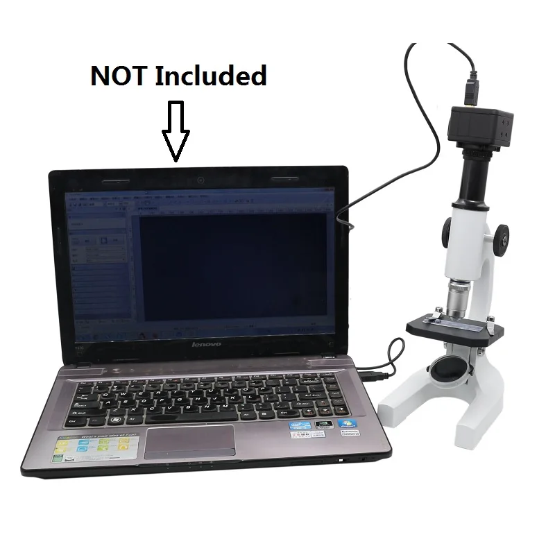 5.0MP USB Digital Microscope 200X Monocular School Laboratory Biological Microscope Students Education Bio-microscope Boys Girls