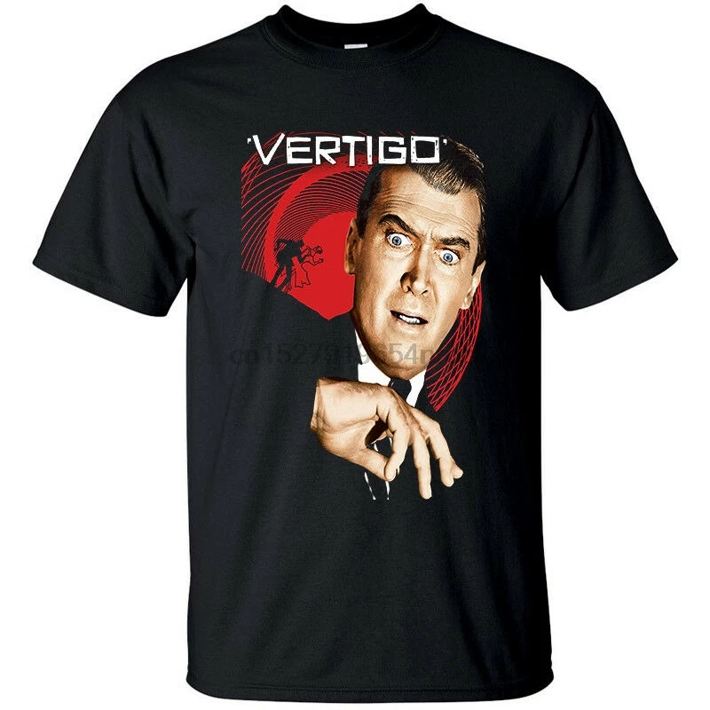 

Vertigo V4 Alfred Hitchcock movie poster 1958 T-Shirt(BLACK) All sizes S-5XL