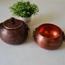 Чистые медные контейнеры для чая медные банки ручной работы высококачественные толстые