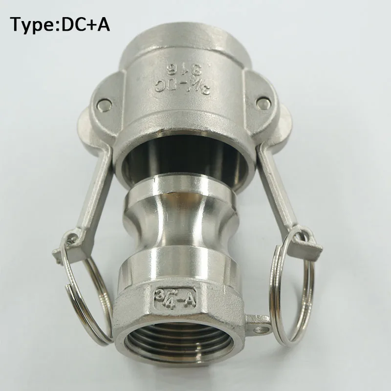 

2" Type DC+A Camlock Coupling Stianless Steel 304 Quick Disconnection Coupler