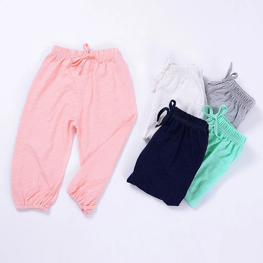 

2019 Summer Baby Boys Girls Lantern Trousers Toddler Loose Solid Casual Children Harem pants kids sport Pants sarouel enfant