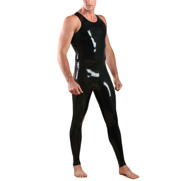 Latex Rubber Leggings For Men