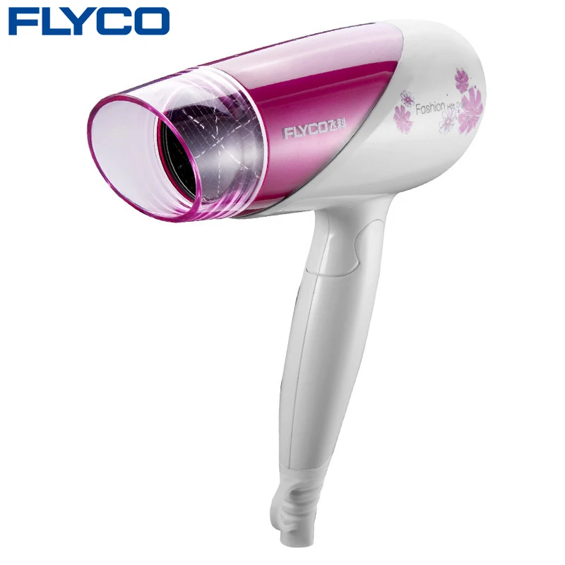 Профессиональный фен FLYCO с расческой бытовой портативный ионами горячим и