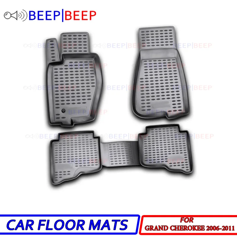 

For Jeep Grand Cherokee 2006-2011 car floor mats carpets auto floor mat dust proof water proof car styling interior decoration