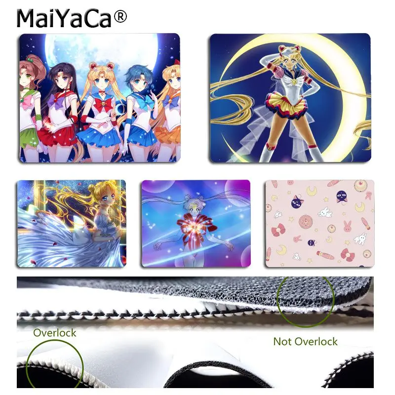 

MaiYaCa Sailor Moon Computer Gaming Mouse mats gaming Mousepad For PC Laptop Notebook