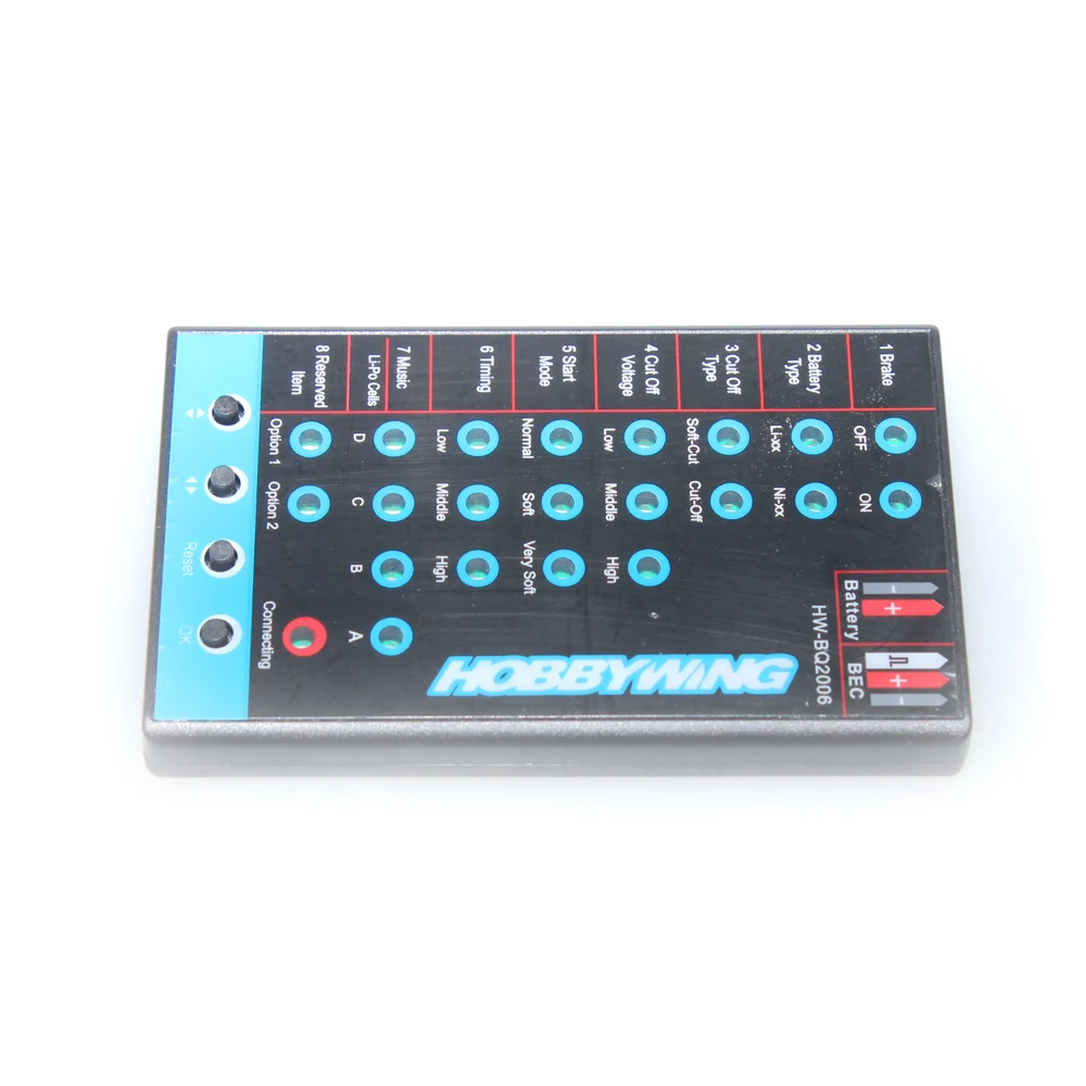 F17839 Hobbywing ESC Programming LED Program Card for RC Toy Car