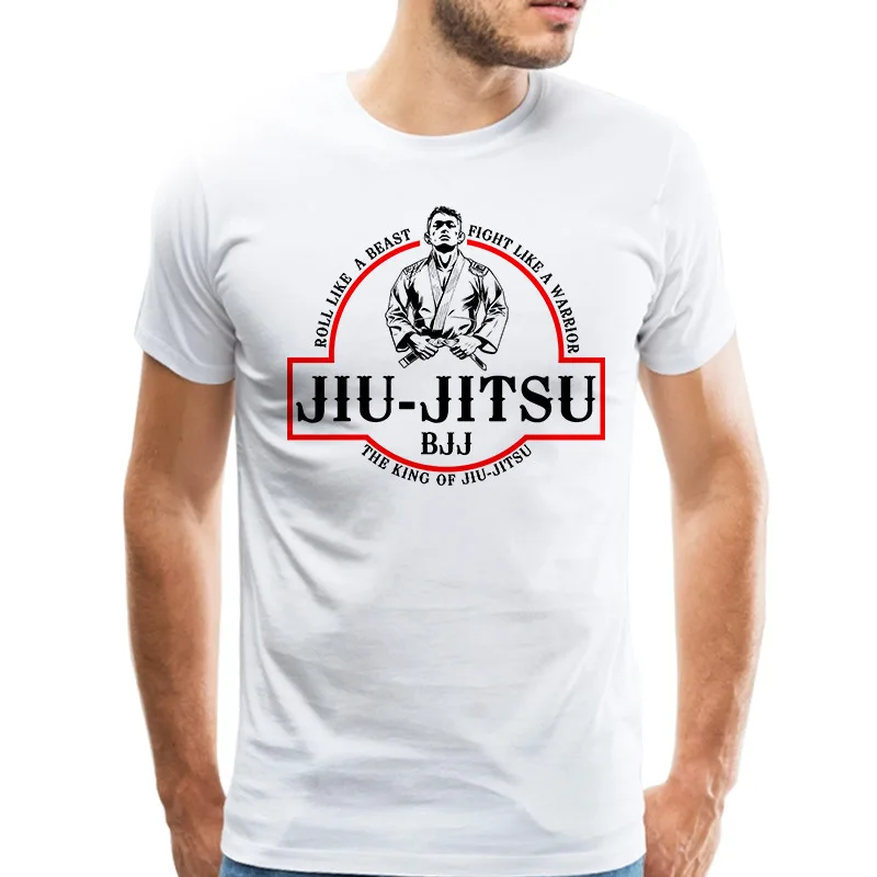 Уникальный дизайн бразильской джиу джитсу футболка с короткими рукавами Bjj футболка s Bespoke летняя camiseta Топ футболка белая - Цвет: Picture-17