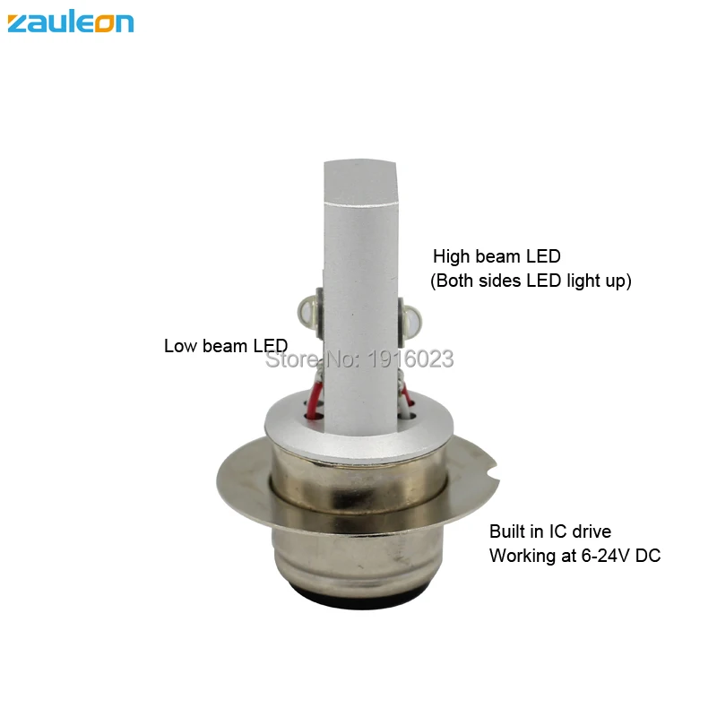 Zauleon 1 шт. P36D BPF 6 в 12 В DC светодиодный головной фонарь для мотоцикла 20 Вт 970LM белый