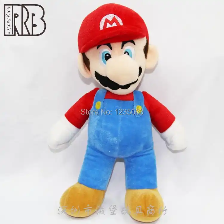 Super Mario Bros. Красная плюшевая кукла Марио мягкая кукла Moive ТВ игра аниме плюшевая игрушка 9 дюймов - изображение