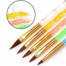 Акриловая пудра и жидкость для ногтей, Хрустальная ручка, кисти для УФ-геля, рисунок ногтей, наконечники для ручек, многофункциональные гелевые инструменты для ногтей