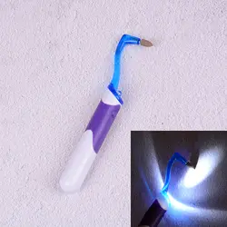 Светодио дный Sonic средство для полировки для зубов Зубы пятен Ластик Burnisher зубного камня для удаления зубного налета Комплект кнопку